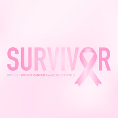 world breast cancer awareness month in october concept design vector illustration