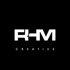 RHM Letter Initial Logo Design Template Vector Illustration