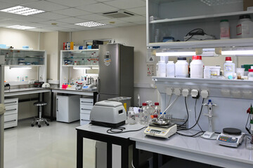 Modern biological laboratory.