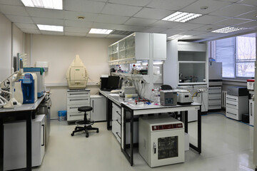 Modern biological laboratory.