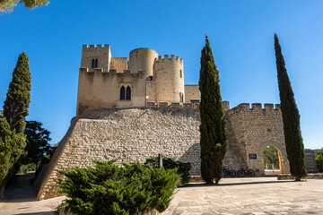 Pantano de Foix y Castellet village in Barcelona, Catalonia, Spain.