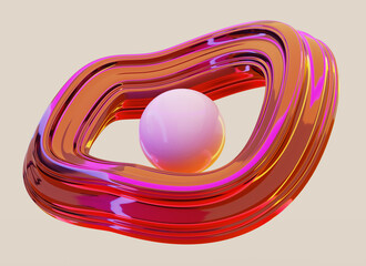 abstract colorful background with Fluid gradient shapes composition 3d render