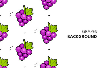 Grapes background. Icon design. Template elements. isolated on white background