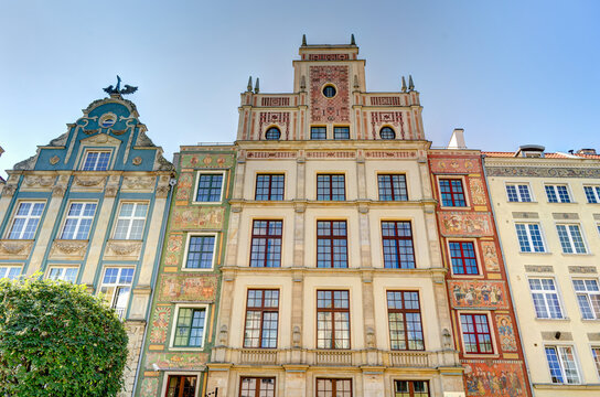 Gdanks Old Town, Poland, HDR Image
