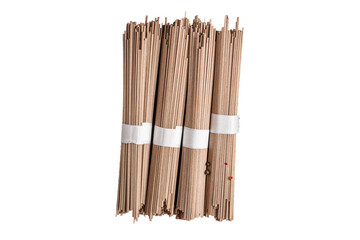 soba buckwheat raw noodles ready to cook meal snack on the table copy space food background 