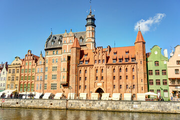 Fototapeta na wymiar Gdansk Old Town, Poland, HDR Image