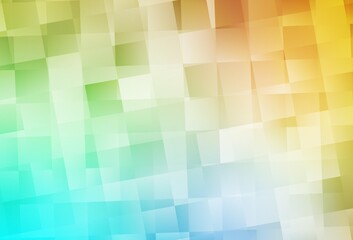 Light Blue, Yellow vector backdrop with rhombus.