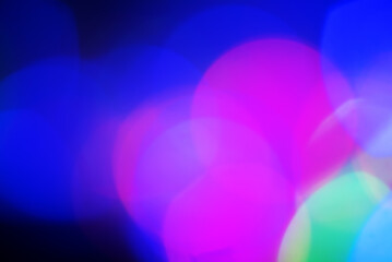 Garland defocus light glare. Defocused light dots abstract background.