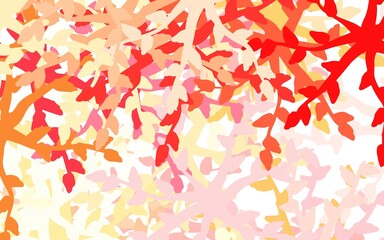 Light Red, Yellow vector backdrop with memphis shapes.