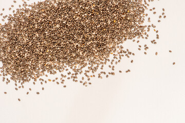 beautiful chia seeds
 in the foreground for healthy cooking