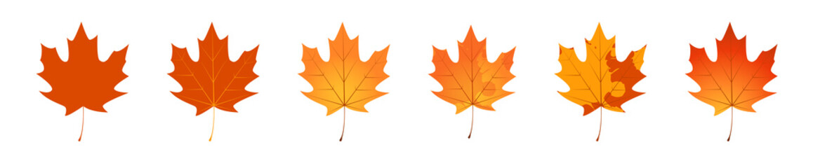 Withered autumn motley leaves. Fallen leaves with variegated texture