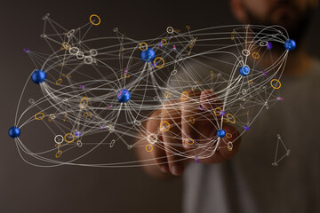 Global digital connections with technology