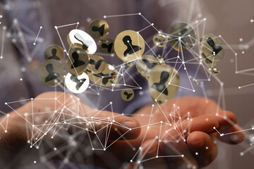 conference team work connection digital concept