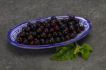 Fresh ripe sweet black currant