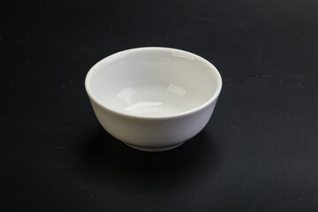 Fototapeta na wymiar White proclean bowl for serving