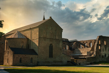 Haapsalu Episcopal Castle in Haapsalu city, Estonia.