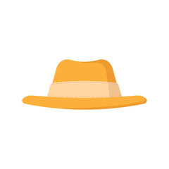 Hat icon. Colored silhouette. Front side view. Vector simple flat graphic illustration. The isolated object on a white background. Isolate.