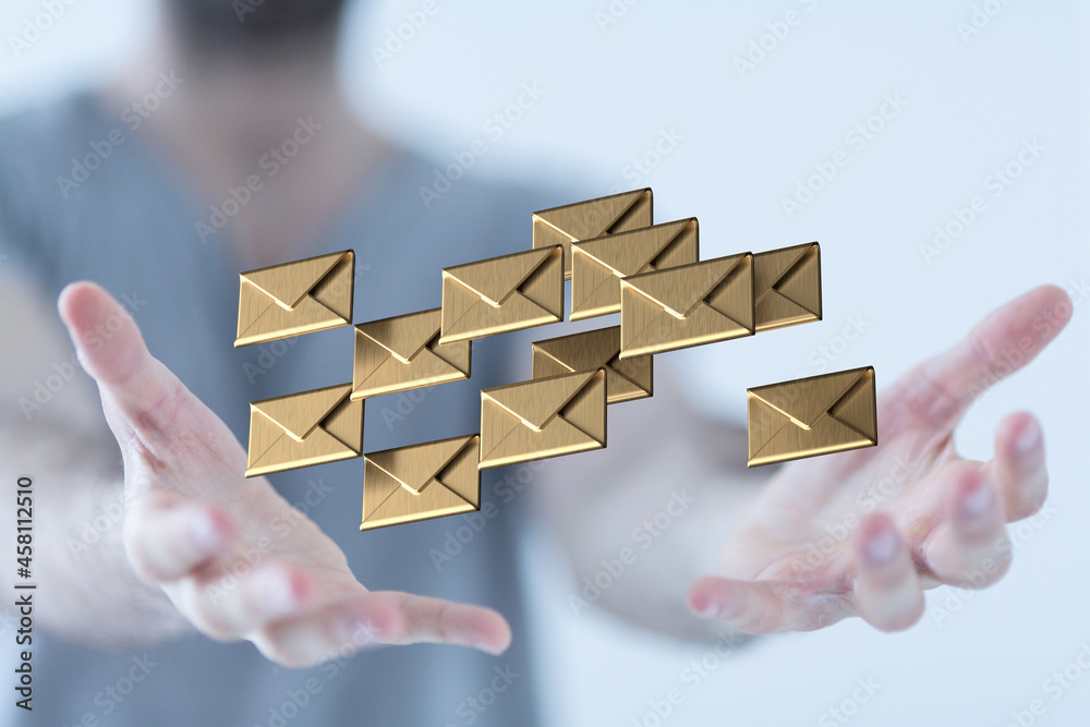 Poster Email Inbox Electronic Communication Graphics Concept