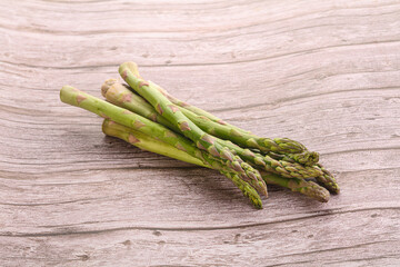Raw ripe green fresh asparagus