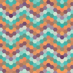 colorful hexagonal background. geometric design. layout for presentation. polygonal style. eps 10