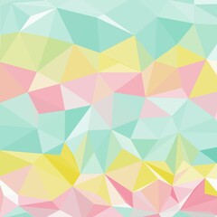 Obraz premium vector abstract irregular polygonal background - triangle low poly pattern - light baby pastel colors. eps 10