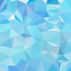 Abstract low poly background of triangles in blue colors. eps 10
