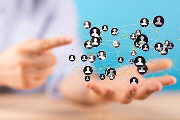 HR - Human resources management and recruitment concept