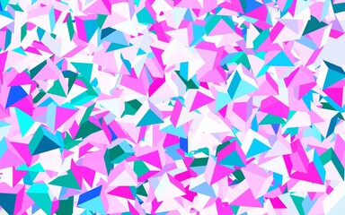 Obraz premium Light Purple, Pink vector pattern with polygonal style.
