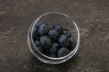Ripe sweet tasty blueberries heap