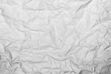 Crumpled paper texture, wrinkled paper background, crushed white paper pattern