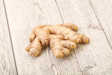Natural organic raw ginger root