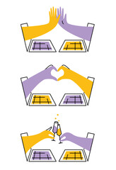 communication through the network