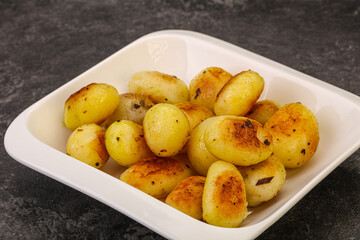 Roasted baby potato in the bowl