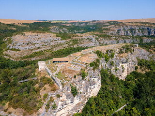 Ruins of medieval fortificated city of Cherven, Ruse region, Bulgaria