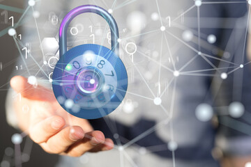 Cybersecurity and information or network protection. Future technology web