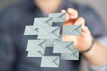 Network Communications with email symbol.