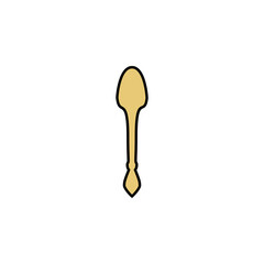 Dessert spoon colored icon. Can be used for web, logo, mobile app, UI, UX