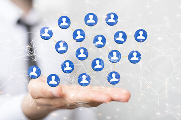 conference Digital Network and data concept