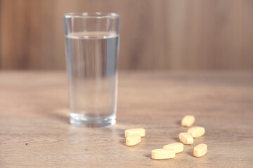 Pills and glass of water - Lifestyle