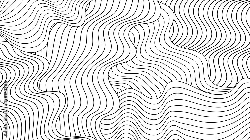 Poster Abstract background of lines. Digital technology cyber backgroun. Vector illustration.