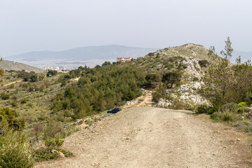 Environmental park Peramatos - Schistos in Athens District (Greece)