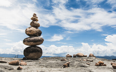 rocks on the mountain