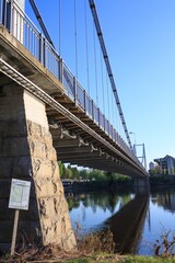 Obraz premium View on Kutaisi from river Rioni