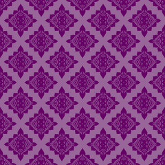 Seamless ornamental decorative pattern with rhombus shapes.