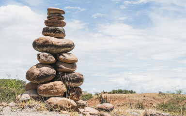 Fototapeta na wymiar pile of stones