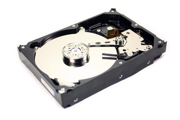 Computer repair. The photo shows a hdd disk for storing files