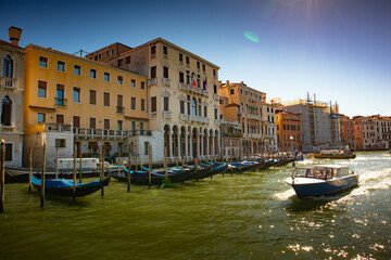 Venice, Veneto, Italy after 2020 lockdown in summer