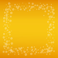 Lager beer. Background with craft splash. Oktoberfest foam. Oran