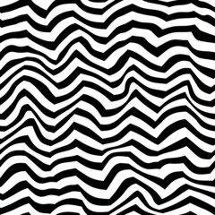Vector seamless stripes pattern with optical illusion. Simple design for wrapping paper, wallpaper, textile, stationery.
