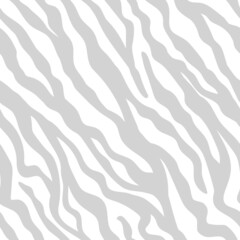 Vector seamless zebra skin pattern. Animal print design for textile, wallpaper, wrapping paper.